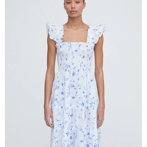 Hill House Ellie Dress in blue botanical